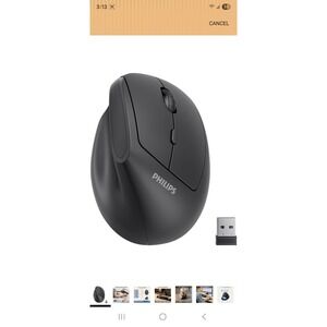 Philips SPK7628‎ Wireless Mouse Ergonomic Silent Optical  Series 6000